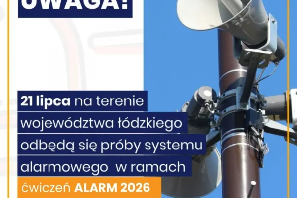 Krajowe ćwiczenia systemu ostrzegania „Alarm 2026” – syreny zawyją w całej Polsce