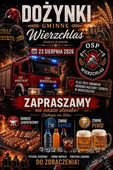 Dożynki Gminne w Wierzchlesie: Stoisko LKS Wierzchlas już gotowe na przyjęcie gości
