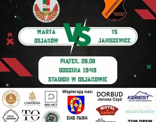 Warta Osjaków podejmie TS Janiszewice w 4. kolejce sieradzkiej klasy okręgowej