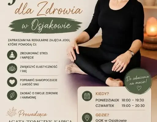 Zapisy na zajęcia jogi w GOK Osjaków – start 7 września