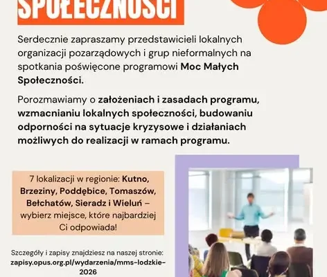 Program „Moc Małych Społeczności” – spotkania informacyjne w regionie