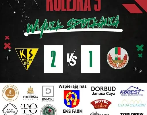 Porażka Warty Osjaków w Działoszynie. Gol Piotra Kostrzewy na nic