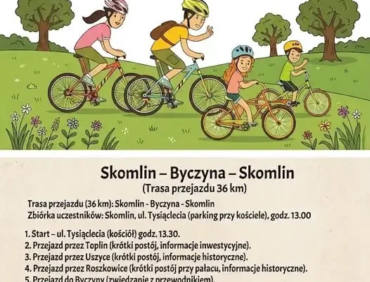 XII Rodzinny Piknik Rowerowy ze Skomlina do Byczyny – zaproszenie na niedzielę