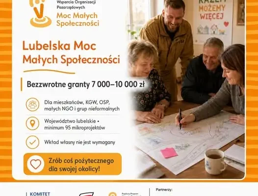 Rusza nabór wniosków w programie „Lubelska Moc Małych Społeczności” – granty do 10 tys. zł