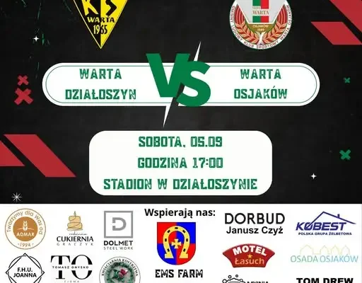 Warta Osjaków zagra na wyjeździe z Wartą Działoszyn w 5. kolejce sieradzkiej klasy okręgowej