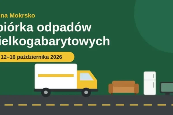 Gmina Mokrsko: zbiórka odpadów wielkogabarytowych już 12–16 października