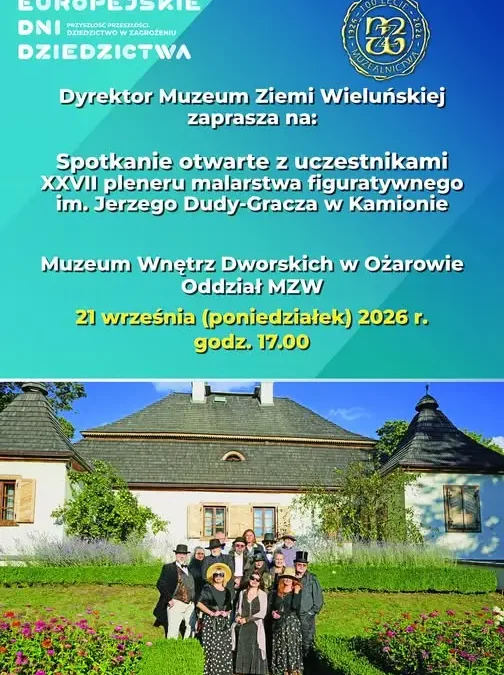 Spotkanie z artystami XXVII pleneru malarstwa figuratywnego w Ożarowie
