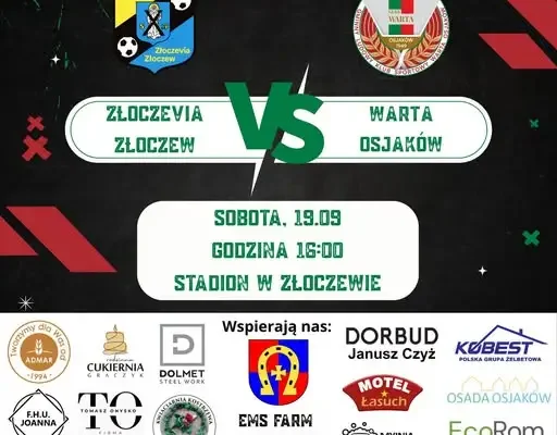 Złoczewia Złoczew kontra Warta Osjaków – siódma kolejka sieradzkiej klasy okręgowej